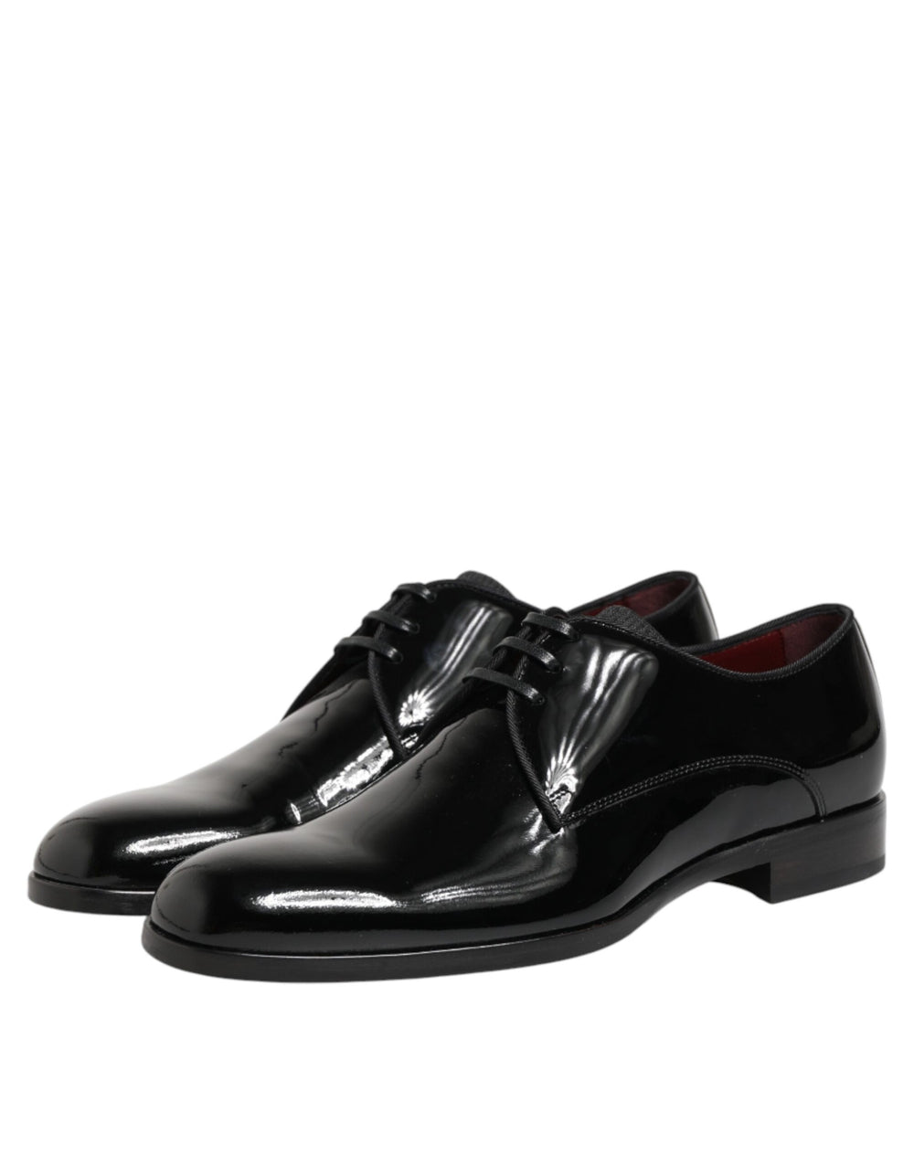 Dolce & Gabbana Calfskin Leather Derby Shoes in Black