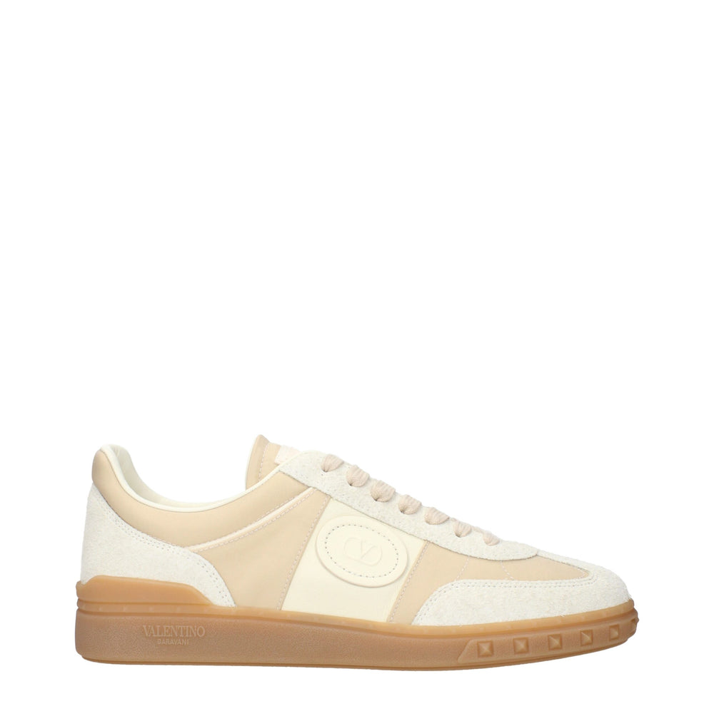 Valentino Garavani Fabric Low Top Sneakers in Beige