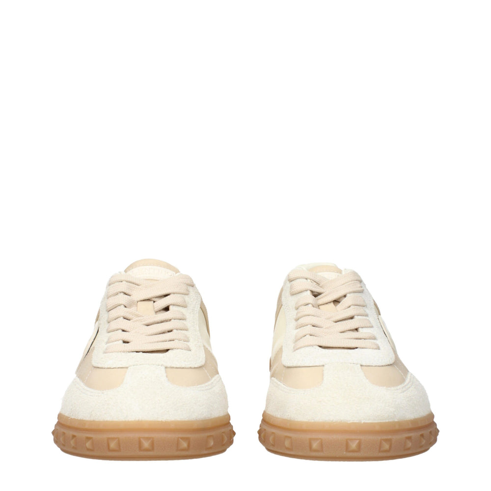 Valentino Garavani Fabric Low Top Sneakers in Beige