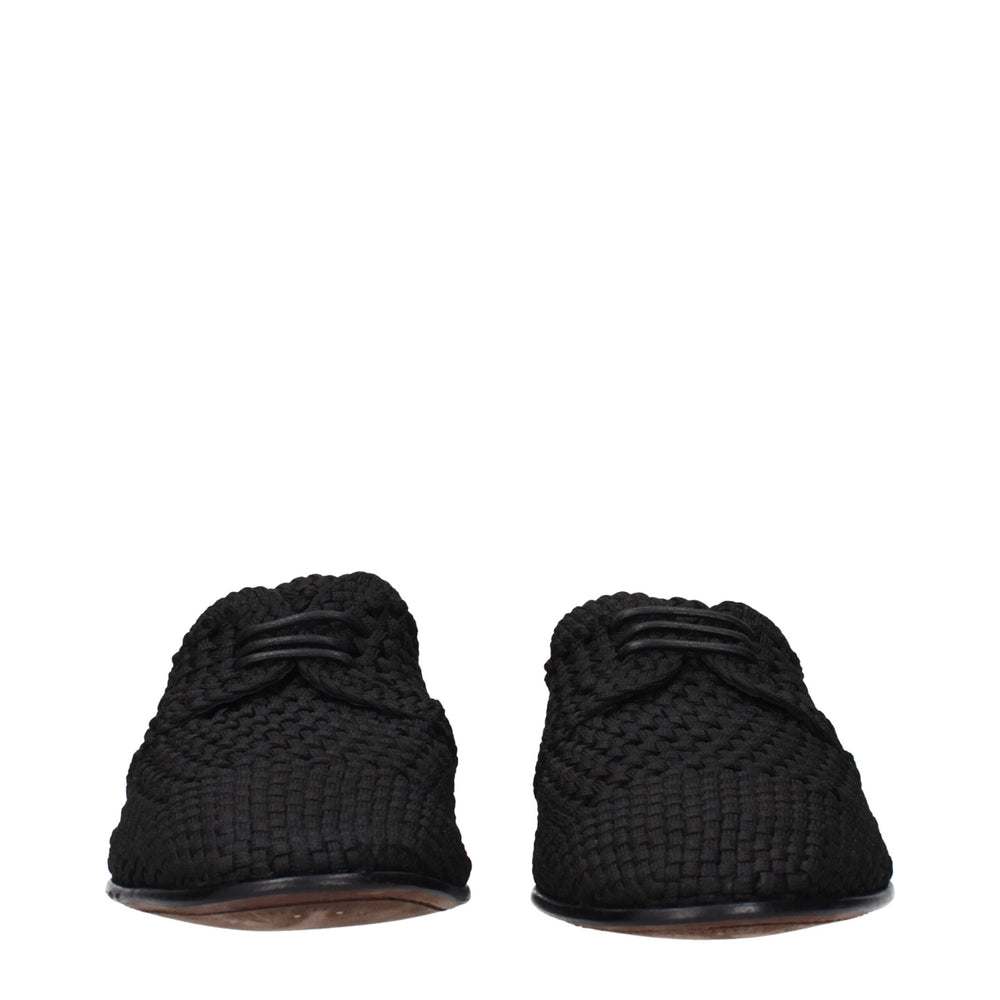 Dolce & Gabbana Fabric Oxford Shoes in Black