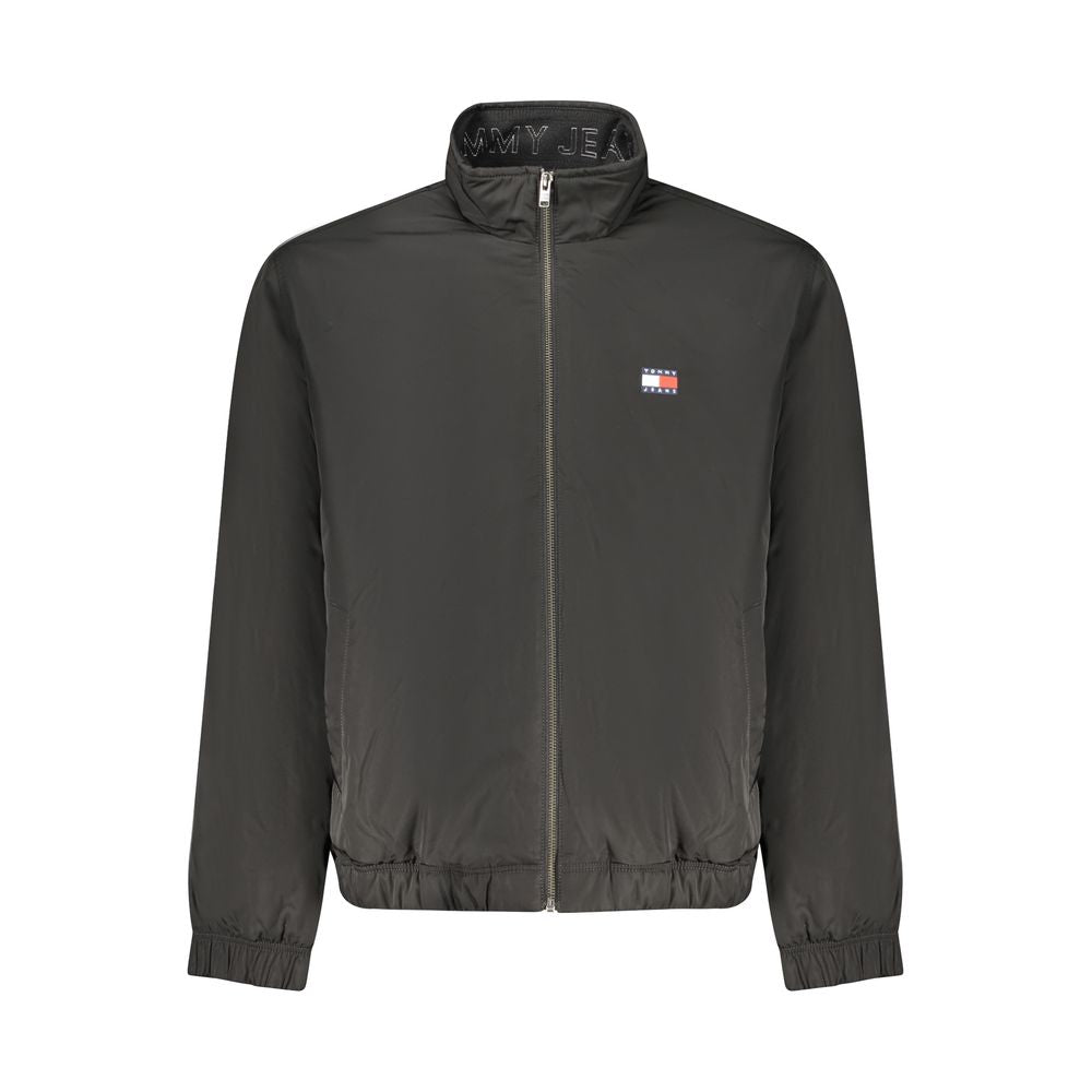 Black Polyester Men's Jacket mens luxury fashion - Mens Edit