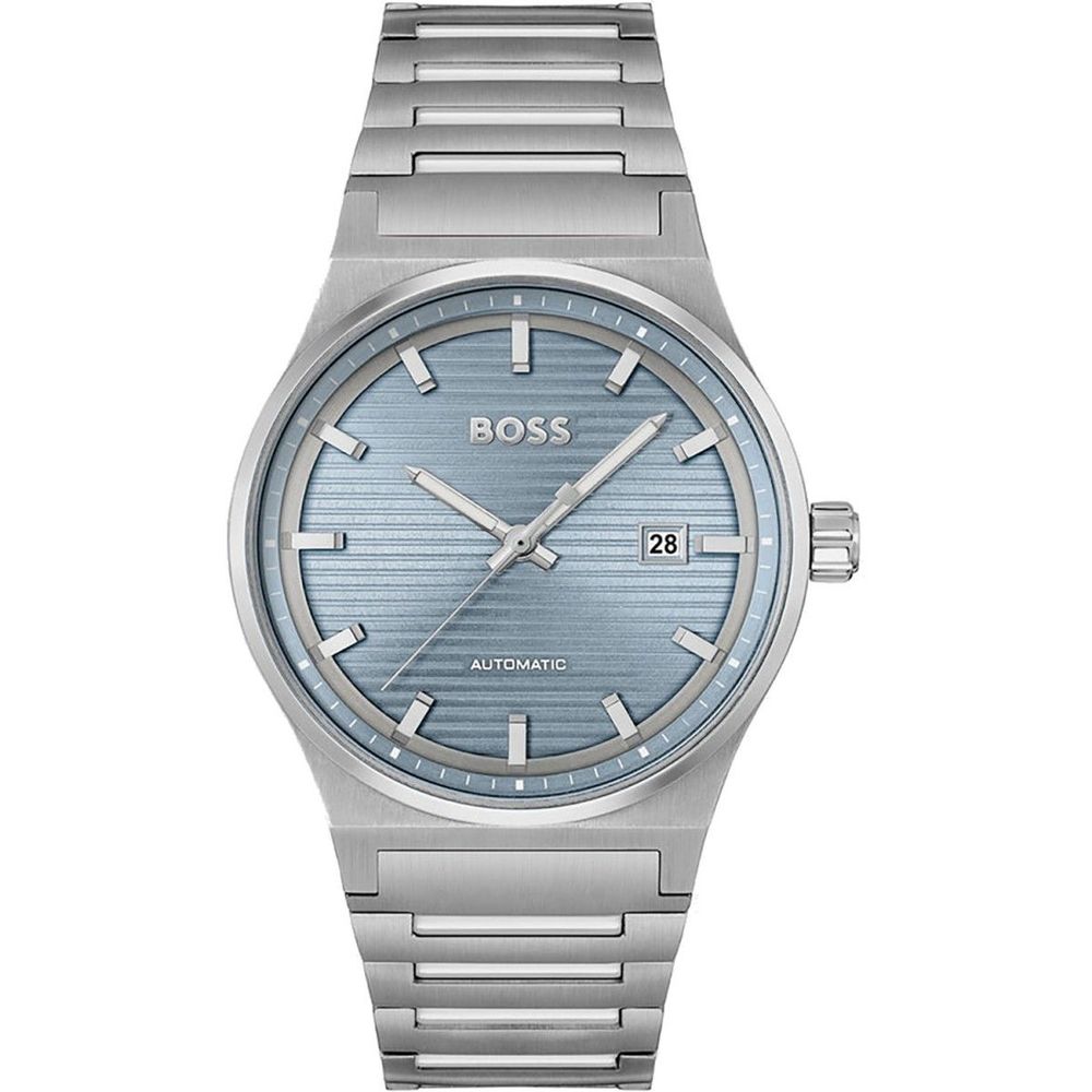 Gray Stainless Steel Dress Watch mens luxury fashion - Mens Edit