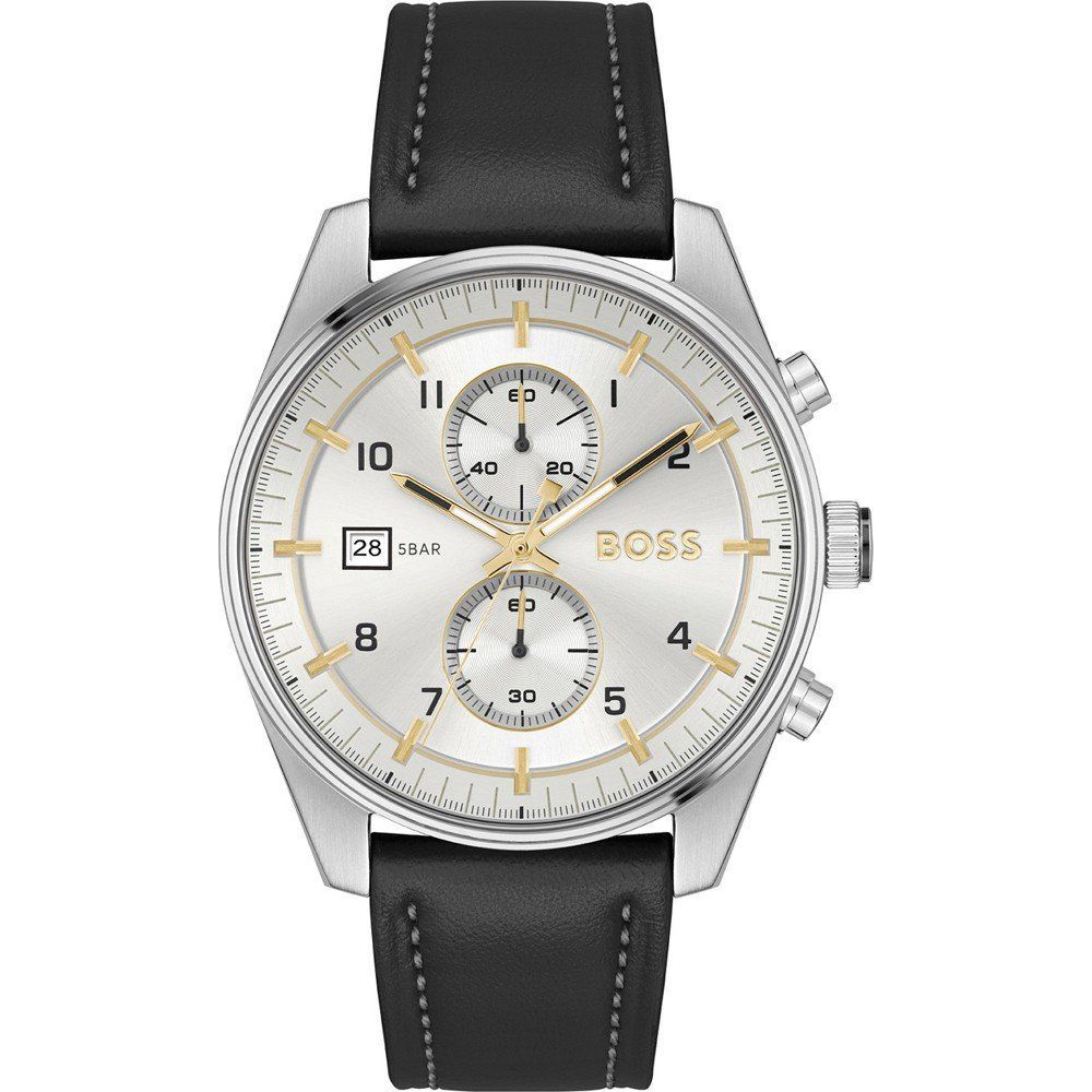 Black Leather Dress Watch mens luxury fashion - Mens Edit