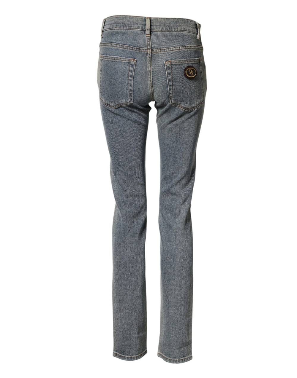 Dolce & Gabbana Two-Tone Skinny Denim Jeans in Blue