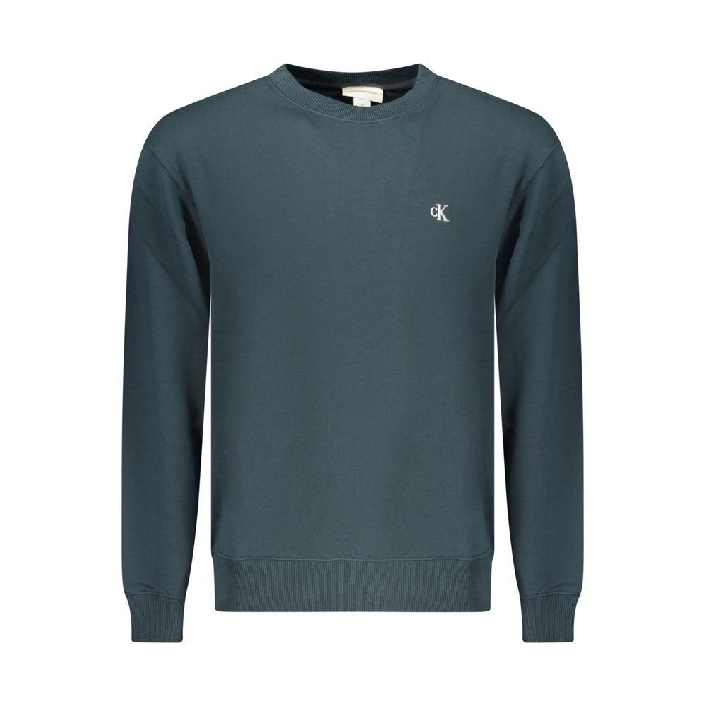 Blue Cotton Men Sweatshirt mens luxury fashion - Mens Edit