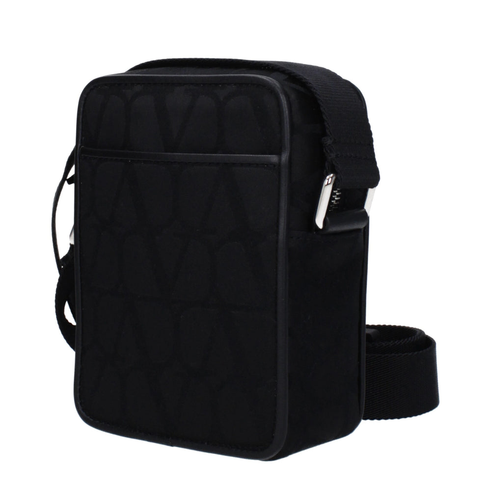 Valentino Garavani Fabric Crossbody Bag in Black
