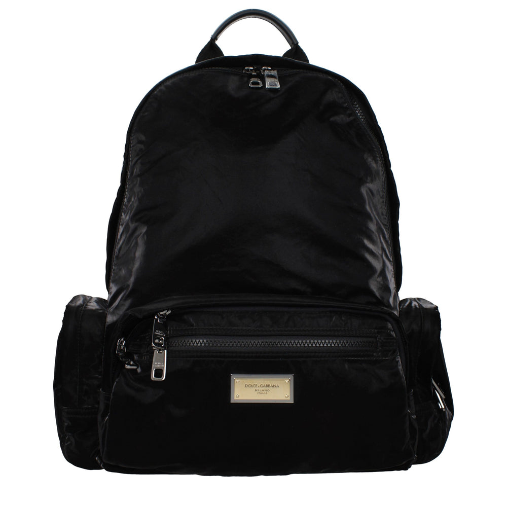 Black Nylon Backpack mens luxury fashion - Mens Edit