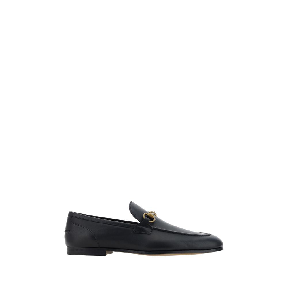 Gucci Black Calf Leather Slip-On Loafers mens luxury fashion - Mens Edit