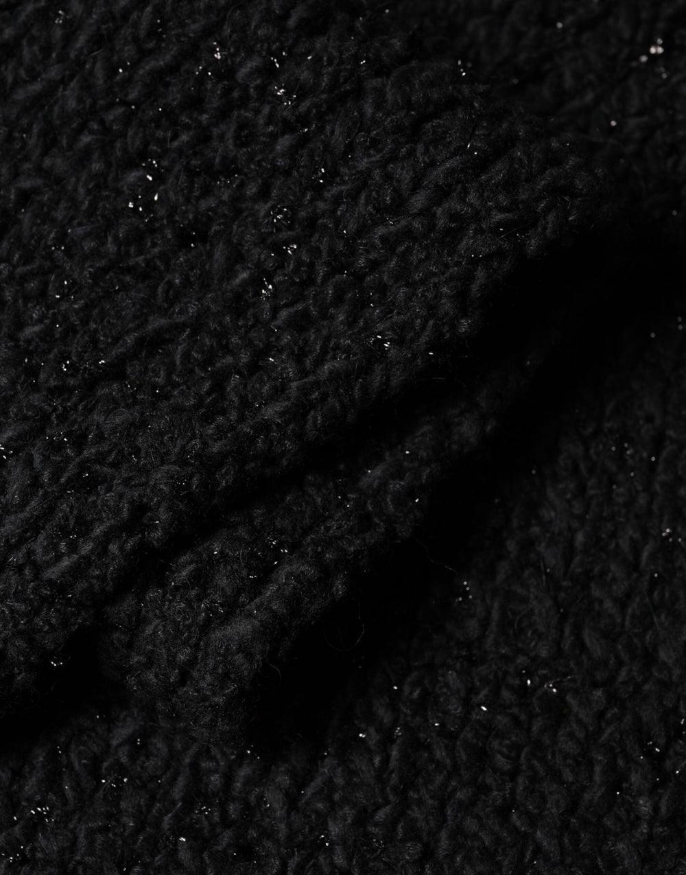Dolce & Gabbana Wool Blend Fringed Scarf in Black