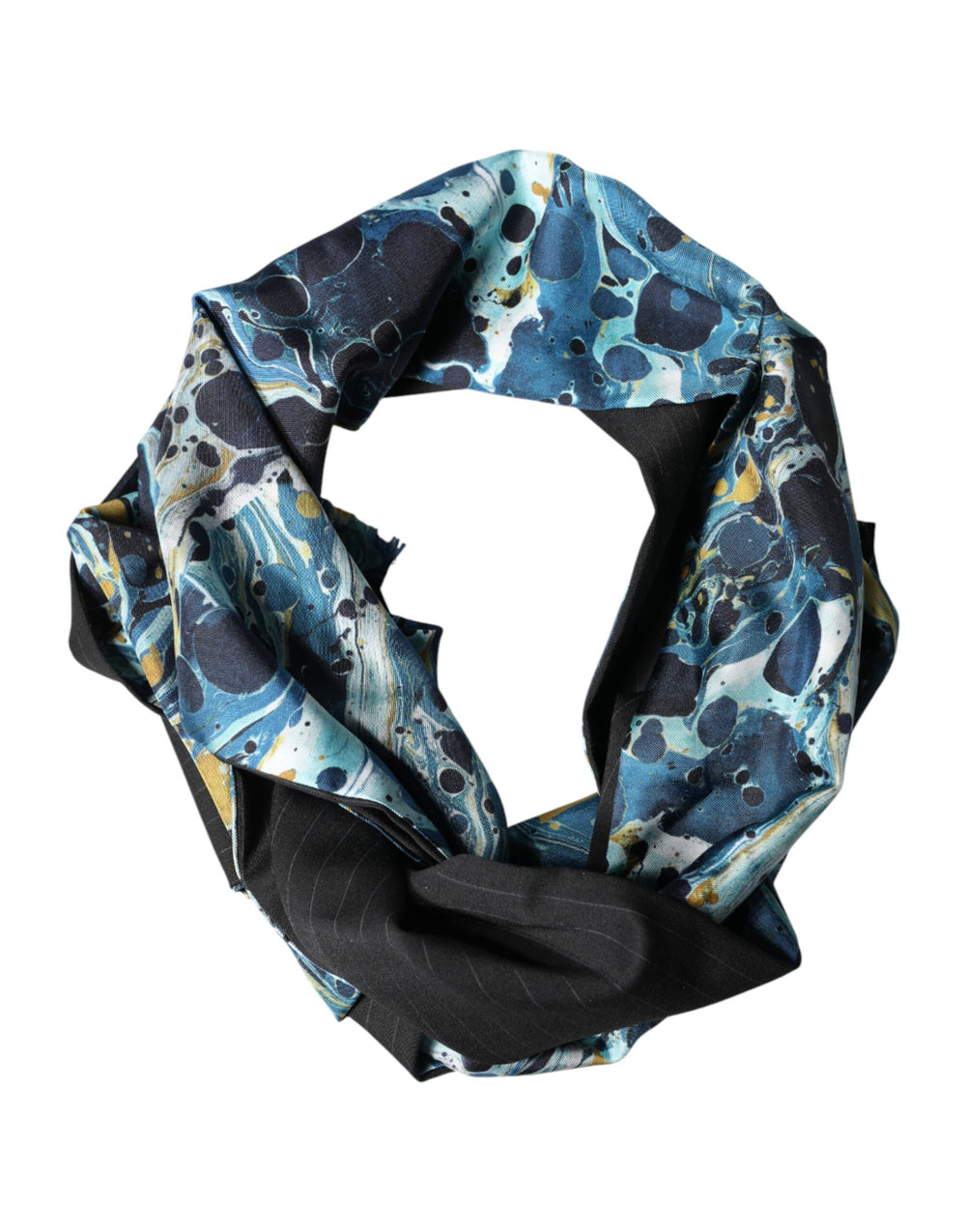 Dolce & Gabbana Silk-Blend Marble-Print Foulard in Multicolor