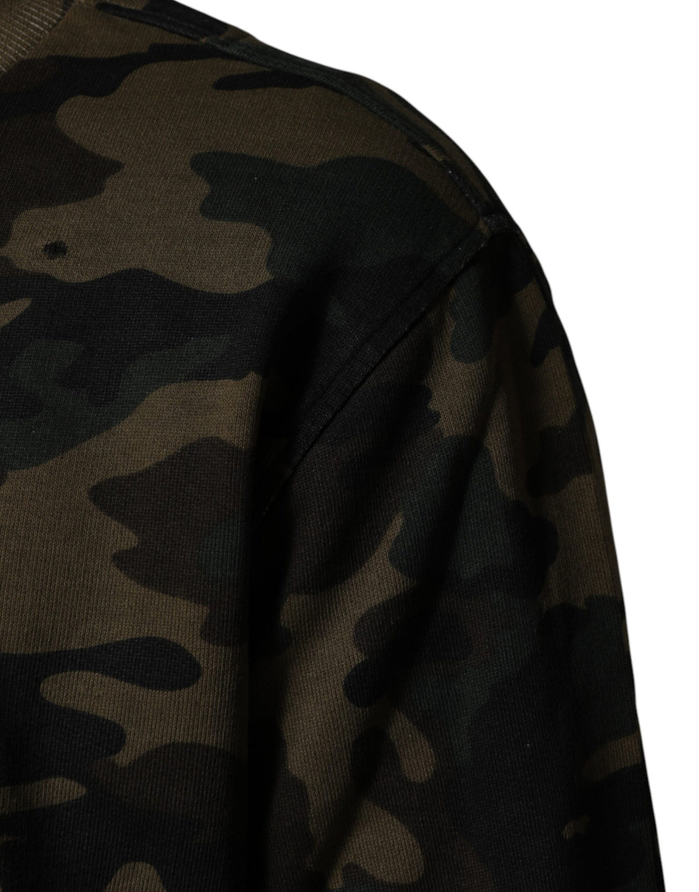 Dolce & Gabbana 100% Cotton Multicolor Camouflage Sweatshirt