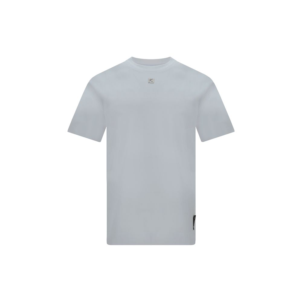 Fendi White Cotton T-Shirt Logo mens luxury fashion - Mens Edit