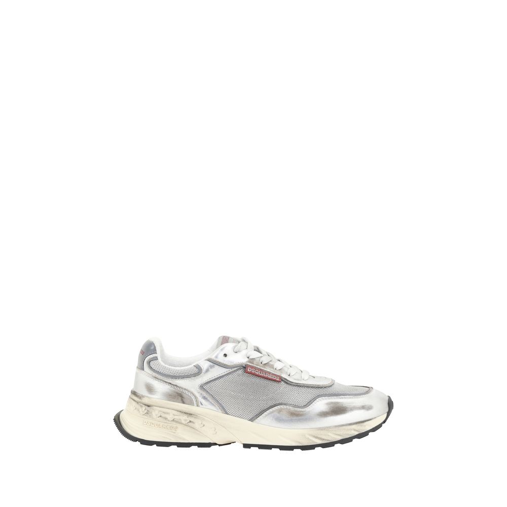 Dsquared² Sneakers από Δέρμα Μοσχαριού σε Λευκό
