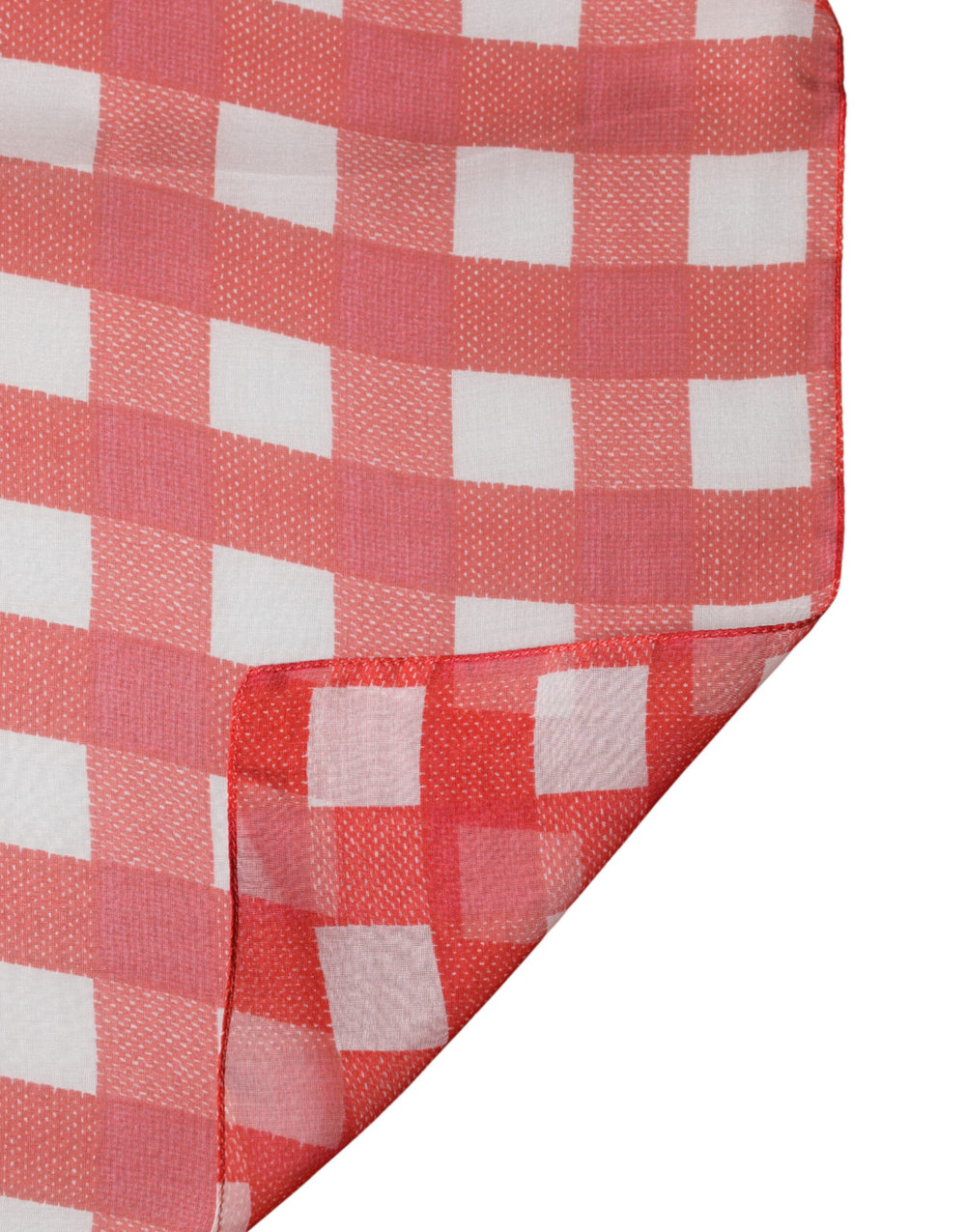 Dolce & Gabbana Silk Stole in Red and White Check