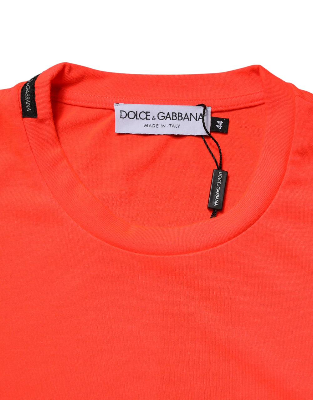 Dolce & Gabbana 100% Polyester T-shirt in Neon Orange