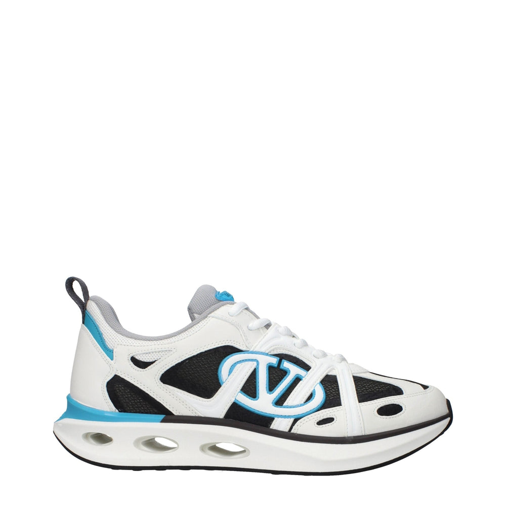 Valentino Garavani Blue Fabric Athletic Sneakers Logo mens luxury fashion - Mens Edit