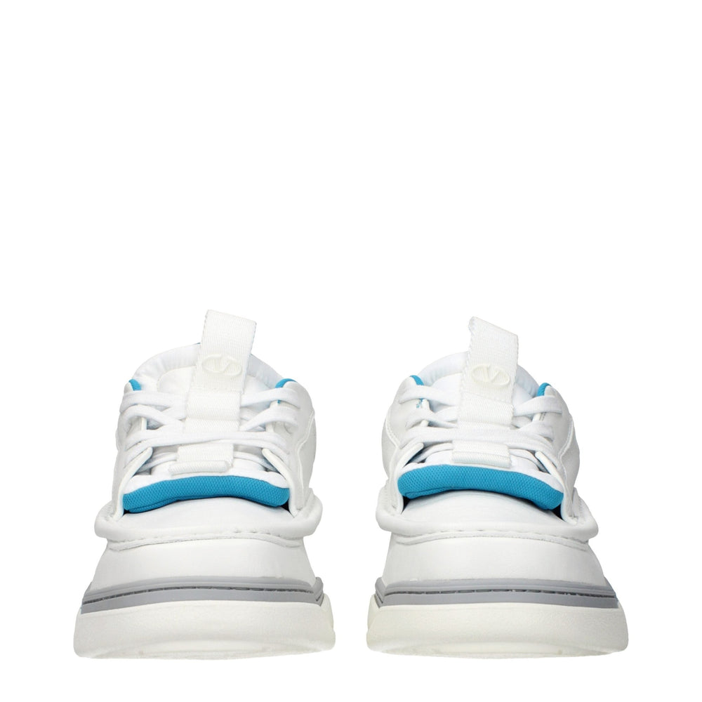 Valentino Garavani Leather Low Top Sneakers in Blue