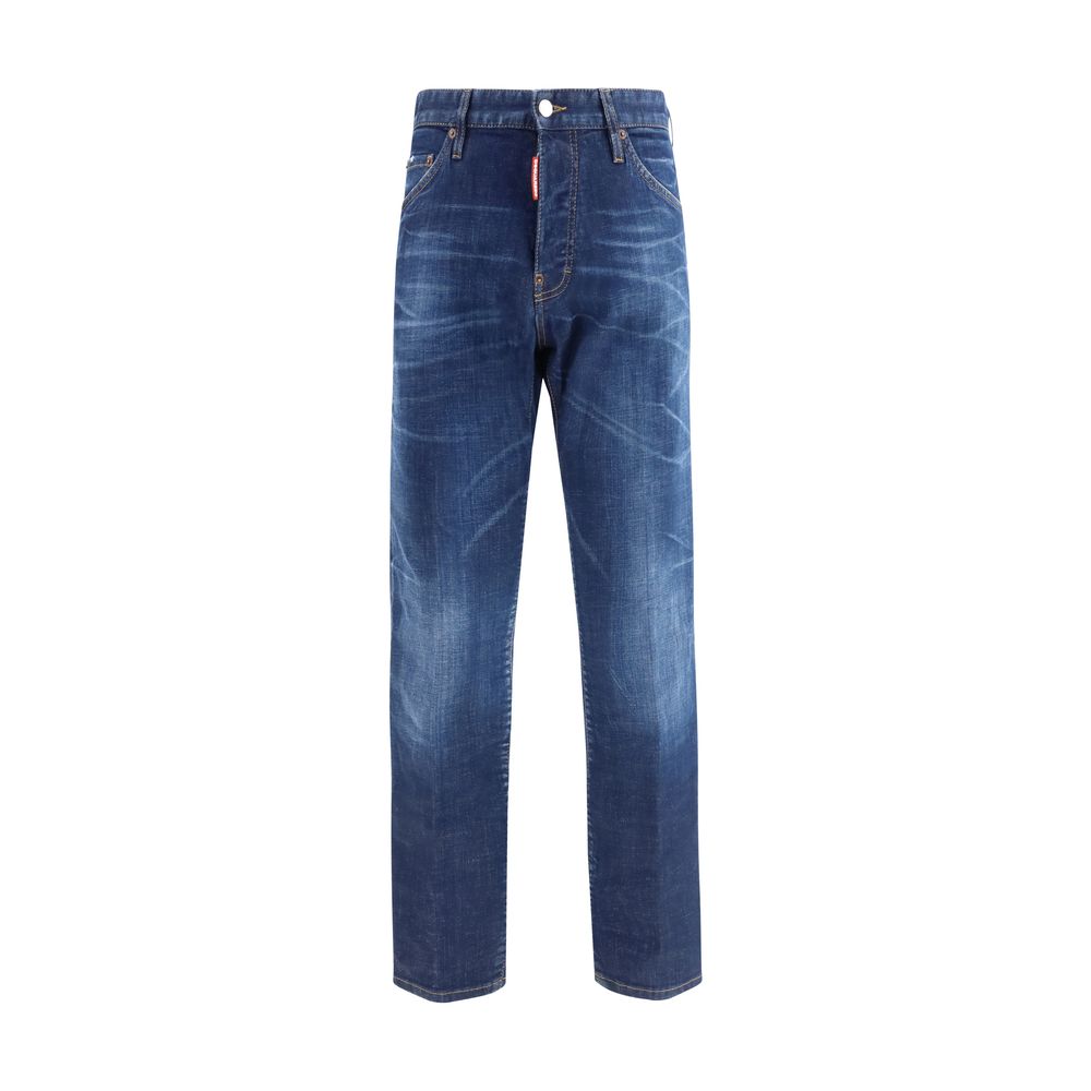Dsquared² Slim Fit Stretch Jeans in Blue