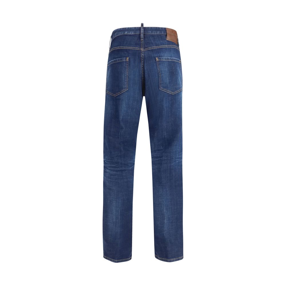 Dsquared² Slim Fit Stretch Jeans in Blue