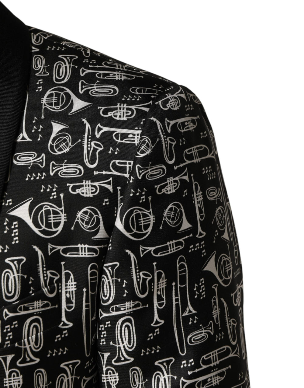 Dolce & Gabbana Silk Blazer in Black
