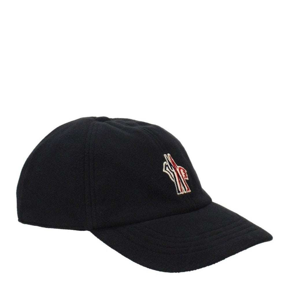 Moncler Black Polyester Baseball Cap with Logo - Luxury | Mens Edit