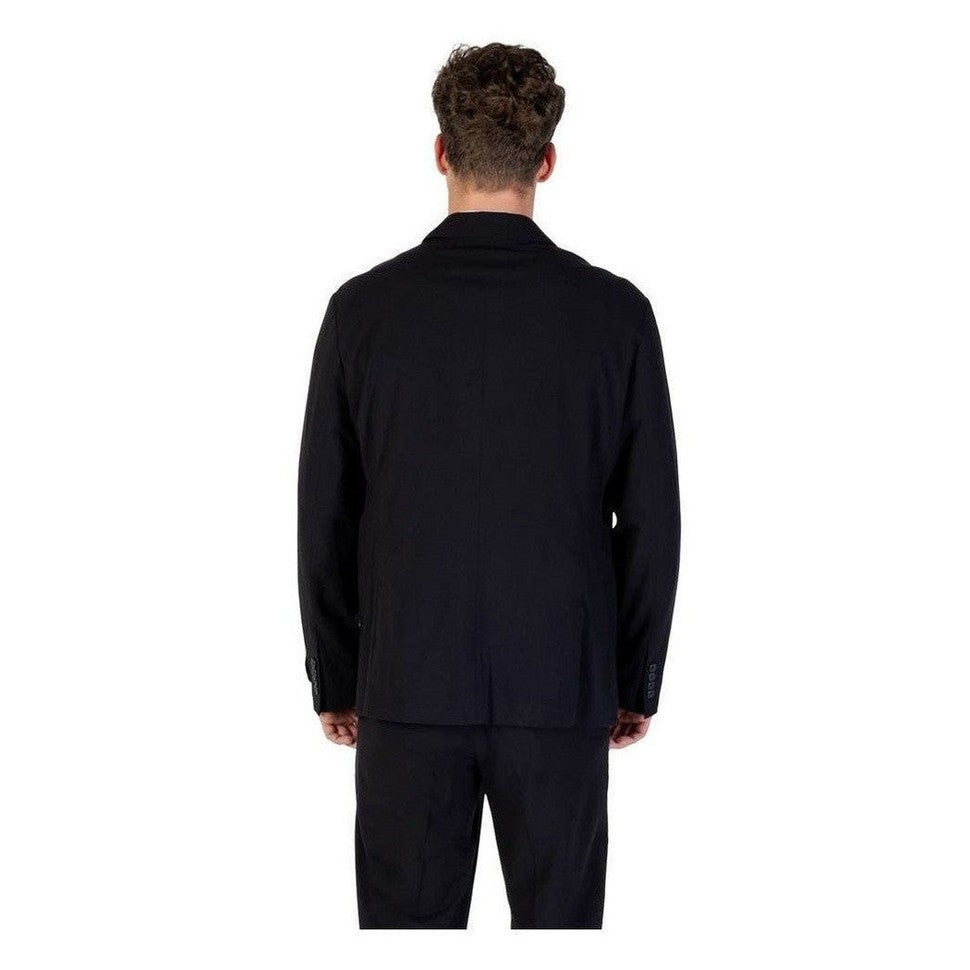 Armani Exchange Black Lyocell Blazer mens luxury fashion - Mens Edit