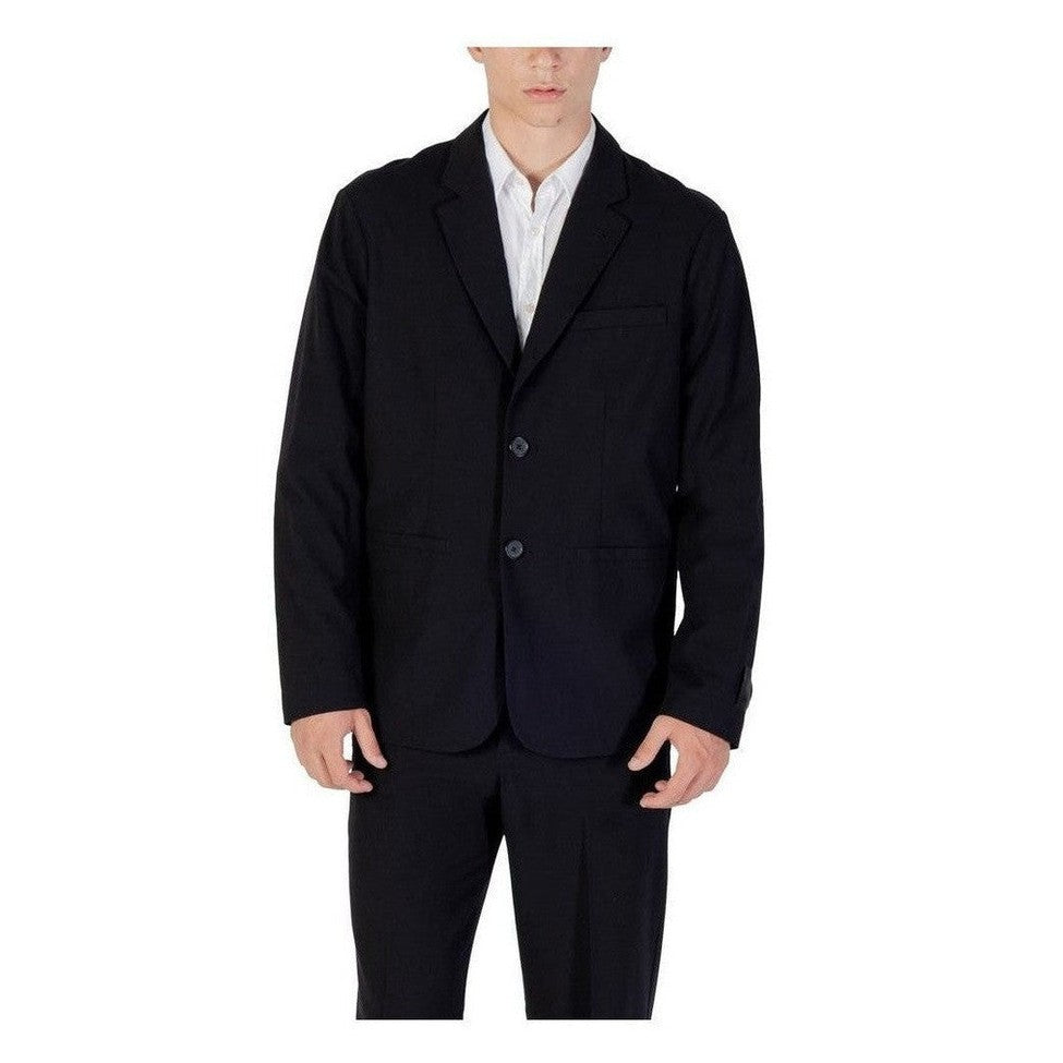 Armani Exchange Black Lyocell Blazer mens luxury fashion - Mens Edit