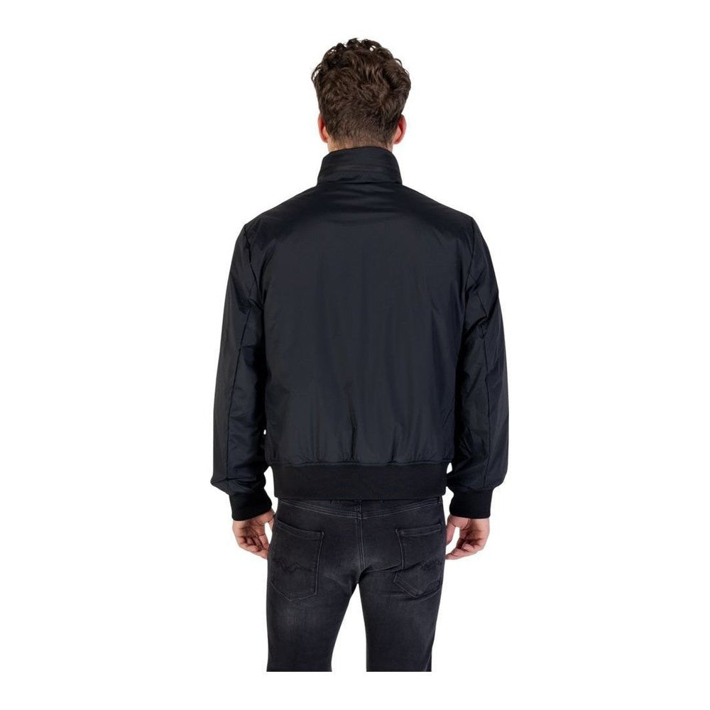 Armani Exchange Black Polyamide Bomber mens luxury fashion - Mens Edit