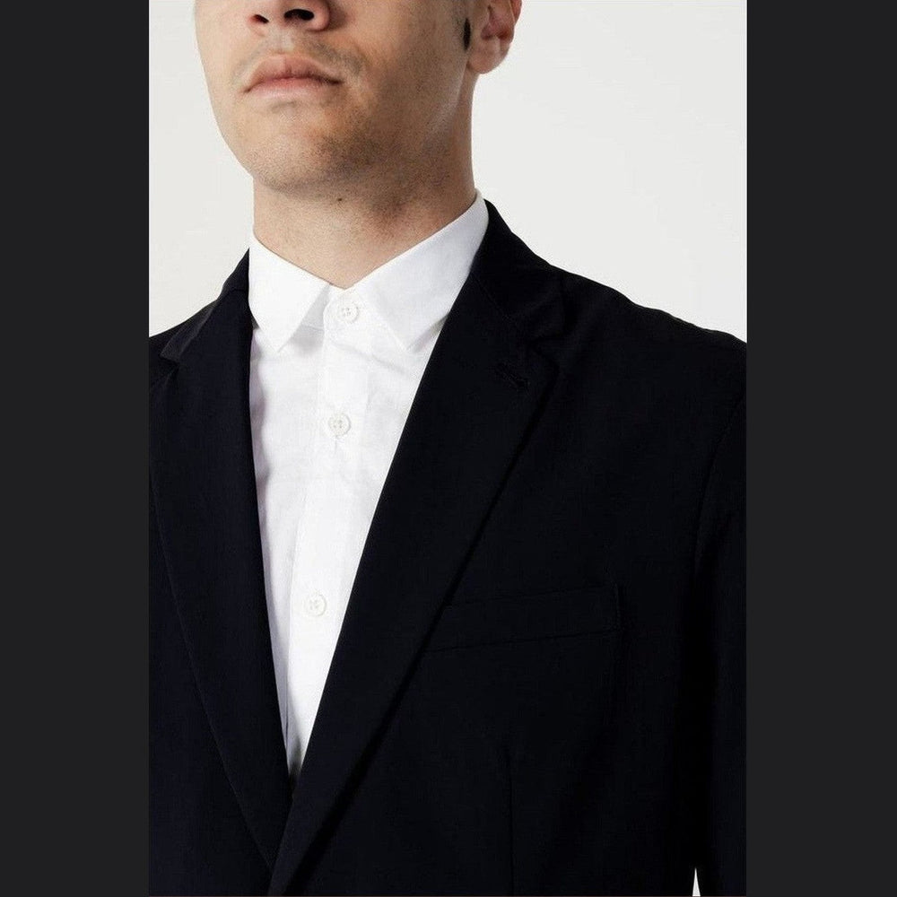 Armani Exchange Blue Cotton Blazer mens luxury fashion - Mens Edit