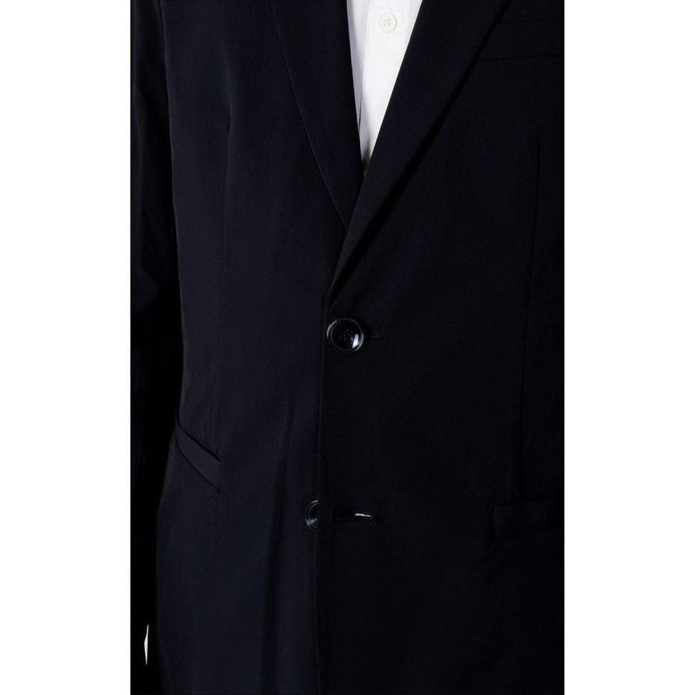 Armani Exchange Blue Cotton Blazer mens luxury fashion - Mens Edit