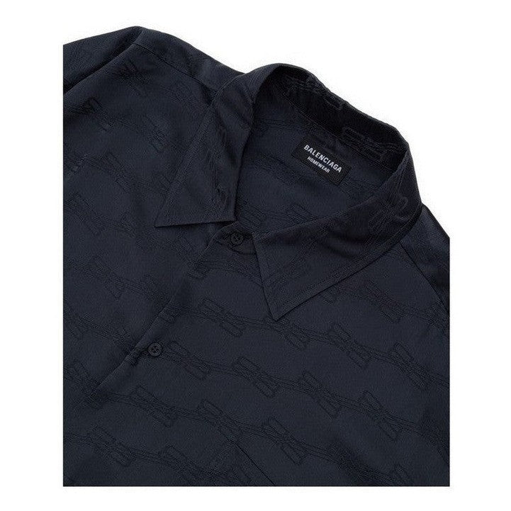 Balenciaga Gray Viscose Dress Shirt mens luxury fashion - MENS EDIT