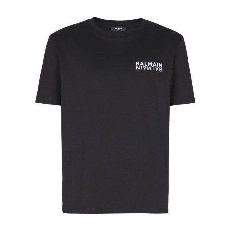Balmain Black Cotton T-Shirt mens luxury fashion - Mens Edit