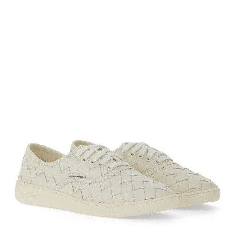 Bottega Veneta White Calfskin Low Top Sneakers mens luxury fashion - Mens Edit