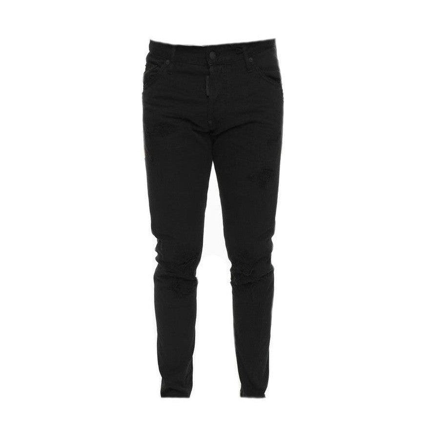 Dsquared² Black Cotton Skinny Jeans mens luxury fashion - Mens Edit