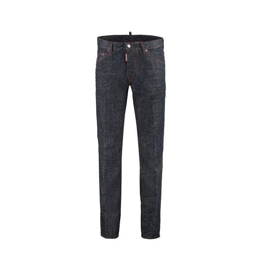 Dsquared² Blue Cotton Skinny Jeans mens luxury fashion - Mens Edit