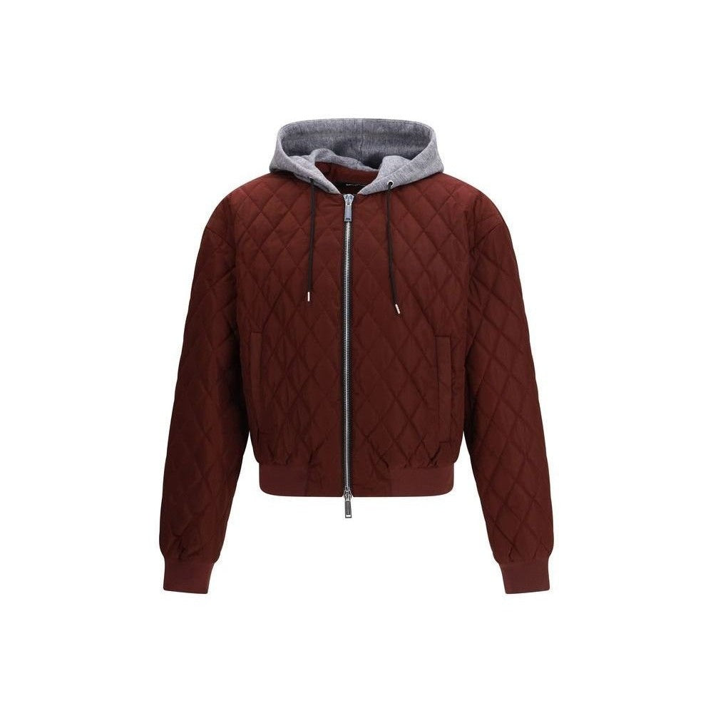 Dsquared² Bordeaux Fabric Bomber mens luxury fashion - Mens Edit