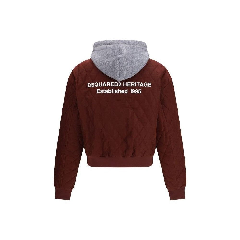 Dsquared² Bordeaux Fabric Bomber mens luxury fashion - Mens Edit