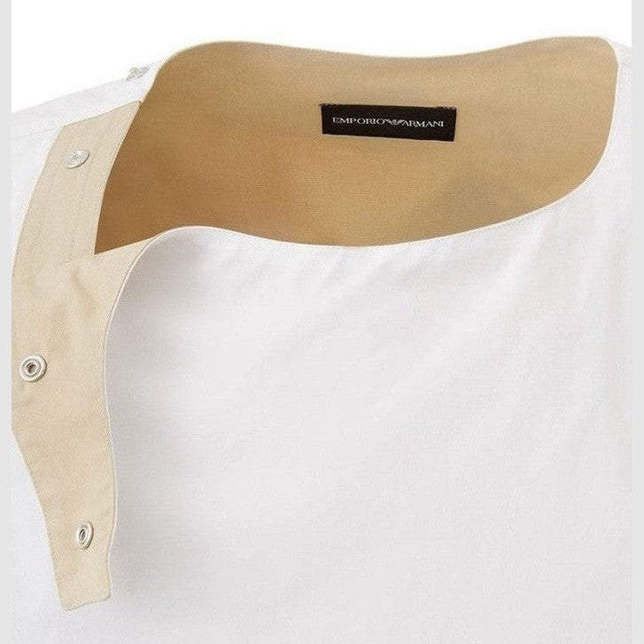 Emporio Armani White Cotton T-Shirt mens luxury fashion - Mens Edit