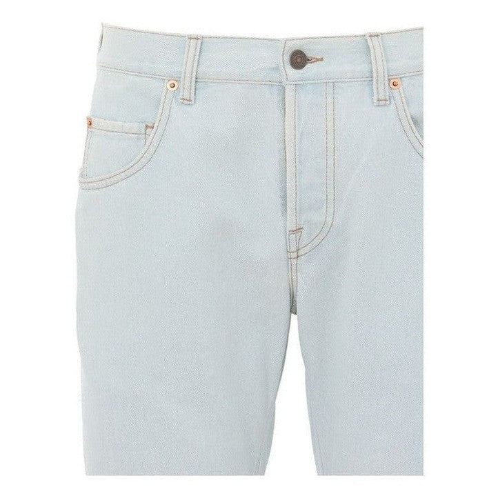 Gucci Blue Cotton Relaxed Fit Jeans mens luxury fashion - MENS EDIT