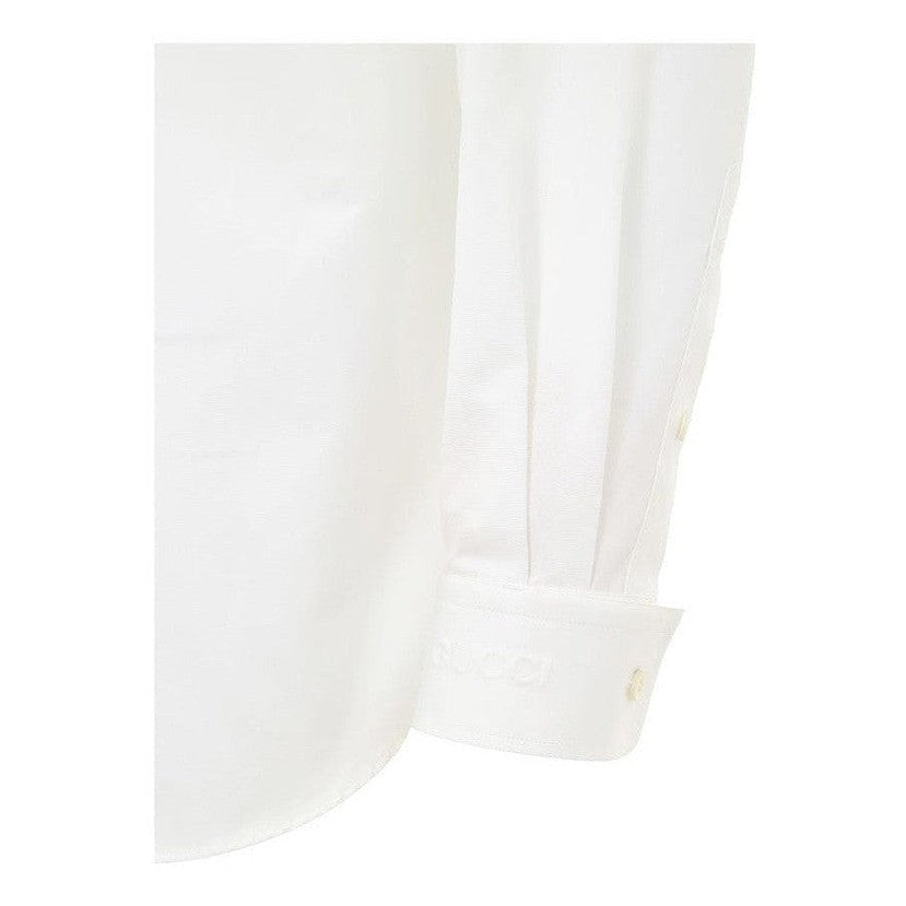 Gucci White Cotton Dress Shirt mens luxury fashion - MENS EDIT