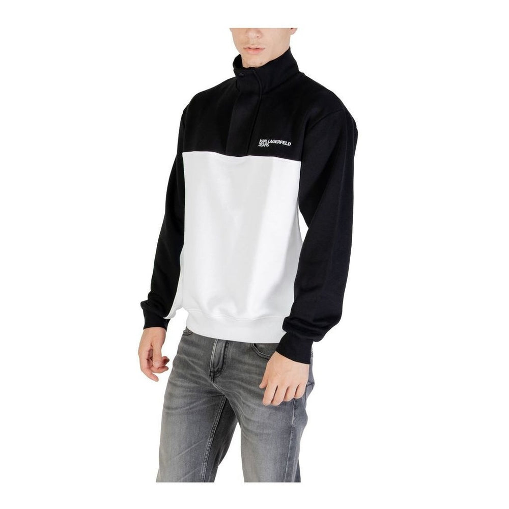 Karl Lagerfeld Black And White Horn Sweatshirt mens luxury fashion - Mens Edit