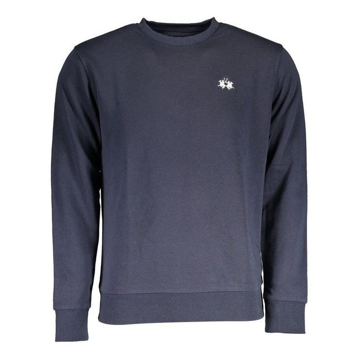 La Martina Black Cotton Men's Sweatshirt mens luxury fashion - MENS EDIT