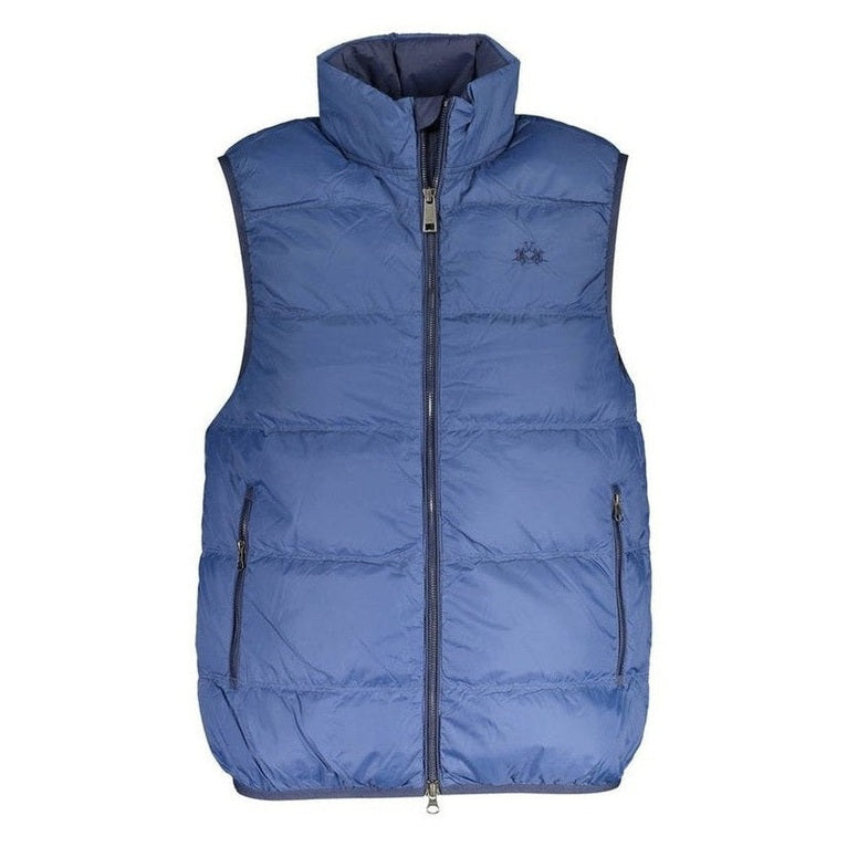 La Martina Blue Polyamide Men's Vest mens luxury fashion - MENS EDIT