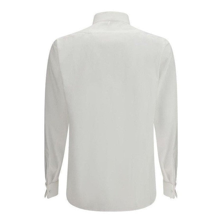 Tom Ford White Cotton Dress Shirt mens luxury fashion - Mens Edit
