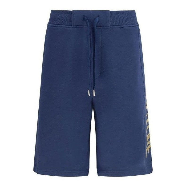 Versace Jeans Blue Cotton Bermuda Shorts mens luxury fashion - Mens Edit