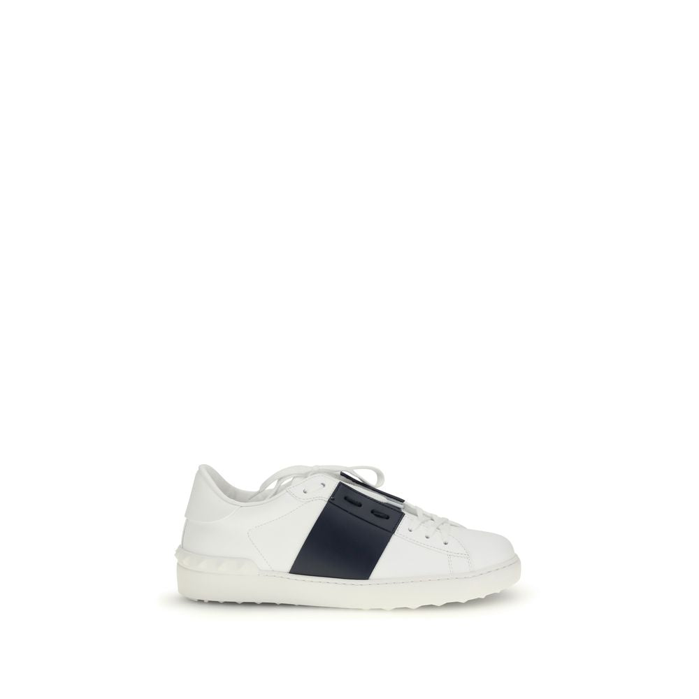 Valentino Garavani Blue Calf Leather Sneakers mens luxury fashion - Mens Edit