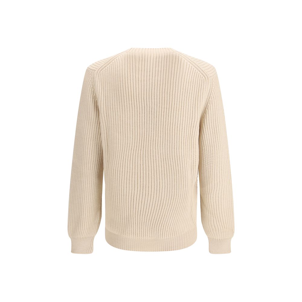 Fendi Fleece Wool Sweatshirt in Beige