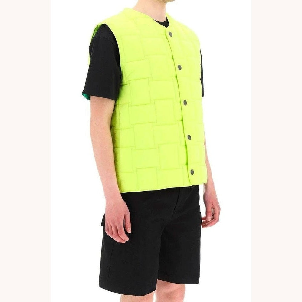 Bottega Veneta Αμάνικο Padded Jacket από Πολυαμίδιο σε Bicolor