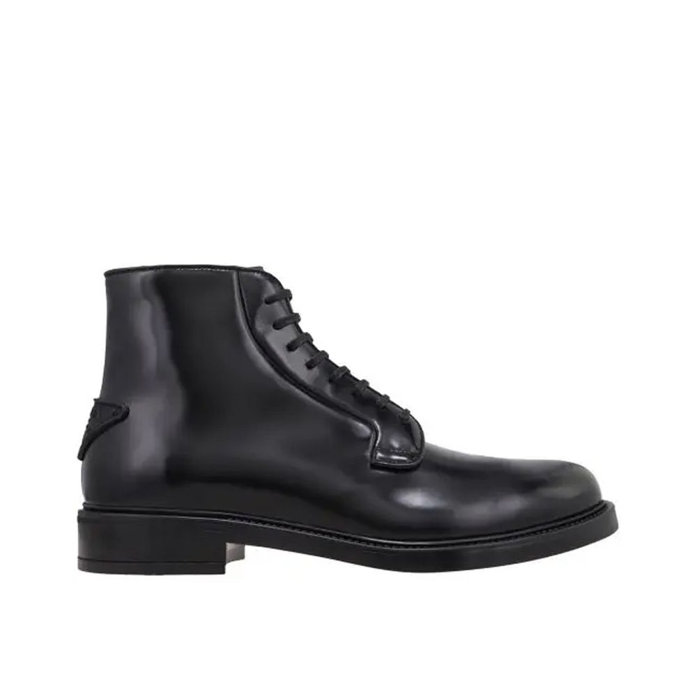 Prada Boots Calfskin Lace-Up