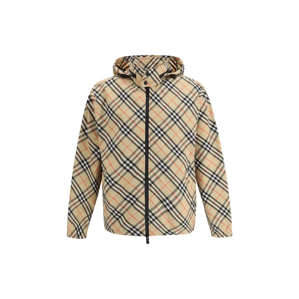 Burberry Textured Polyester Shell Jacket in Multicolor mens luxury fashion - Mens Edit